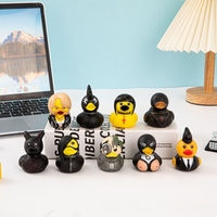 Canard en caoutchouc tactique pour Jeeps, jouet à presser en PVC, canard des forces spéciales avec casque, canard flottant en vrac, décoration de bureau, cadeau anti-stress