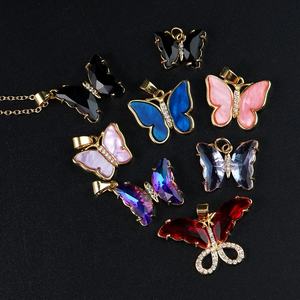 Conjuntos de Joyería de Lujo para Mujer con Dijes de Mariposa, Collares, Pendientes, Pulseras y Anillos de Varios Estilos con Conchas de Cristal - Product Image 5