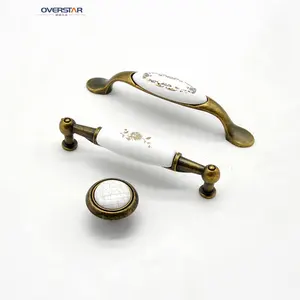 Furniture Handles Home Decorative Classical Drawer Ceramic Kitchen Cabinet Handle