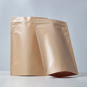 Cửa sổ tùy chỉnh đứng lên niêm phong nhiệt dây kéo nhiều lớp giấy kraft Túi <span class=keywords><strong>2025</strong></span> dày giấy kraft túi kín - Product Image 6