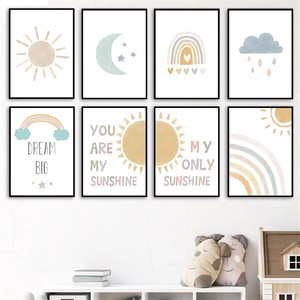 Luna nubes cielo estrellado jirafas pegatinas <span class=keywords><strong>de</strong></span> <span class=keywords><strong>pared</strong></span> habitación del bebé dibujos animados <span class=keywords><strong>pared</strong></span> calcomanía jardín <span class=keywords><strong>de</strong></span> infantes guardería armario nevera Decoración - Product Image 3