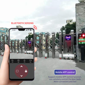 שער נפתח אוטומטי מתקפל עם חיישן בטיחות למלון, בית ספר, מפעל, חוץ - Product Image 4