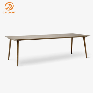 Mesa de Comedor Rectangular de Madera de Mango <span class=keywords><strong>con</strong></span> Marco de Hierro Sólido, Diseño Moderno y Contemporáneo, Estilo Industrial para Cocina o Restaurante - Product Image 5