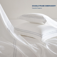 Linge de lit d'hôtel blanc, ensemble de literie 4 pièces, drap, housse de couette pour clubs haut de gamme, hôtels de luxe, fournisseur en gros de SPA haut de gamme