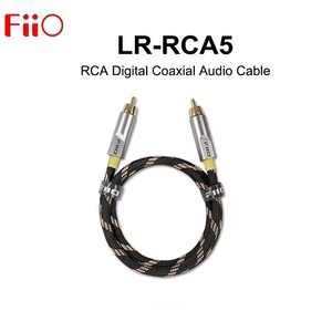 FiiO LR-RCA5M 0.8m Audio &amp; Video Coaxial Cable 6.5mm <strong>RCA</strong> Male <strong>RCA</strong> Male Straight Plugs Silver-Plated Pure Copper 5N Wire Diameter - Product Image 2