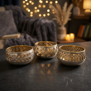Support de bougie en fer fait main Sonnet Decor, sans plomb, écologique, imperméable, résistant à la chaleur, décoration de la maison, arbre de Noël - Product Image 3