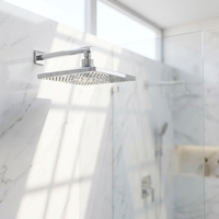 TM-3510 abs En Plastique chromé pas cher carré pluie tête de douche supérieure