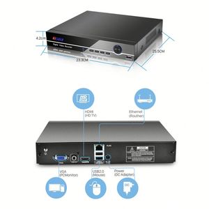 Sistema de Monitoreo con Cámara Rsrm2511, Marca UAE, Cámara CCTV IP, Kit de NVR de 4 Canales y Cámaras, 64 Sistemas, 8K, Recargable - Product Image 3