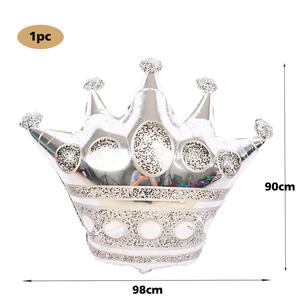 تاج ماسي من رقائق الألومنيوم بالونات عالية الجودة تاج الأميرة حفلة عيد ميلاد عيد ميلاد احتفال مشهد الديكور - Product Image 6