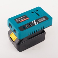 Inversor de Batería de Litio, Banco de Energía de 21V a 220V con Puerto USB DC5V, Fuente de Alimentación Móvil