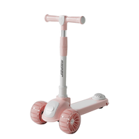 Trottinette à trois roues pour enfants, pliable, pour 5-8 ans, matériaux durables en plastique, acier, alliage d'aluminium, pour les tout-petits