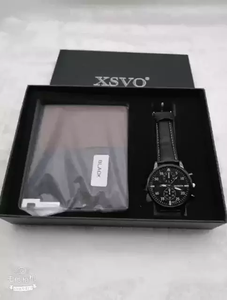 5 pièces/ensemble Boutique coffret cadeau pour hommes ensemble cadeau ceinture + portefeuille + cravate + grand cadran montre à Quartz + boutons de manchette cadeau de fête des pères - Product Image 5