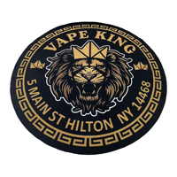 Logo personnalisé marque affichage antidérapant Premium maison bureau tapis rond tapis pour la décoration intérieure