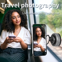 Support de téléphone monté sur voiture avec aspiration sous vide flexible rotatif à 360 degrés utilisation de bureau avec fonction magnétique pour iPhone 12
