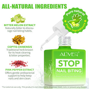 ALIVER 15ml Quick Dry Thumb Sucking Deterrent <strong>Nail</strong> <strong>Polish</strong> Treatment <strong>Nail</strong> Care <strong>Nail</strong> <strong>Biting</strong> Prevention <strong>Stop</strong> <strong>Nail</strong> <strong>Biting</strong> for Kids - Product Image 3
