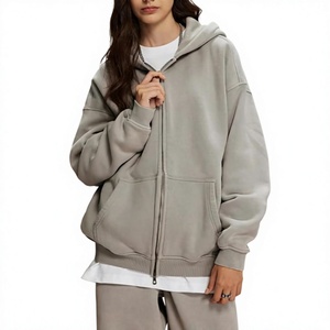 Sudaderas con Capucha Extra Grandes OEM para Mujer, Tejido Grueso de 360 GSM, 100% Algodón, Estilo Vintage Lavado al Ácido, Ropa 2026 - Product Image 4