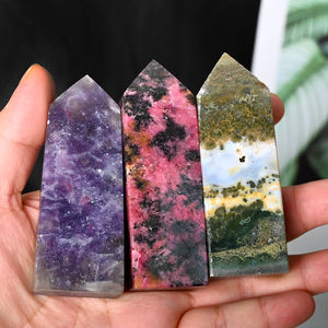 Torres de Cristal, Piedras Preciosas Curativas al por Mayor, Obelisco de Cristal Natural de Cuatro Caras para Recuerdo - Product Image 6