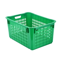 Caisses en plastique robustes pour légumes et tomates, grandes caisses de récolte et de stockage pour fruits et légumes