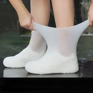 Protège-chaussures en latex imperméables unisexes, réutilisables, antidérapants, pour la pluie, accessoires de marche, vente en gros - Product Image 1