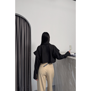 Blusa/Camisa Negra de Diseñador para Mujer - Product Image 1