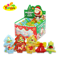 Gommes à mâcher aux fruits assorties sur le thème de Noël, qualité supérieure, sur carte blister