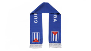 Bufanda con bandera de <span class=keywords><strong>CUBA</strong></span>, venta al por mayor, productos de animación de fútbol personalizados, bufanda para fanáticos con bandera nacional, bufandas con borlas, chal - Product Image 4