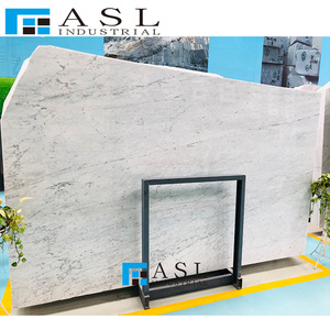 Marbre Bianco Carrara <span class=keywords><strong>Bianca</strong></span> Avion, Marbre Blanc Italien Calacatta Gris Veineux, Dalles de Pierre Naturelle, Grandes Dalles - Product Image 3