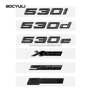 Glossy Black 520i 523i 525D 530d 530e 535d 540d 545e ABS biểu tượng cho BMW 5 Series E39 E60 E61 F10 F11 G30 Xe thân cây Logo Sticker - Product Image 2