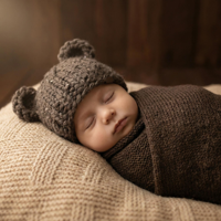 Gorros de Invierno para Bebés, Niños y Niñas, de Algodón Transpirable, Absorbentes de Sudor, Tejidos, Ecológicos, Deportivos, para las Cuatro Estaciones, con Bordado