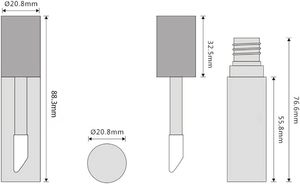 Wholesale Long-Lasting Gradient Pink Lip Gloss <b>Tube</b> 4ML 6ML Capacity Screw <b>Plastic</b> Screen Printing Empty Cosmetic Packaging - Product Image 3