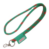 Étiquettes tissées personnalisées en gros, impression sérigraphique, cordons ronds rayés