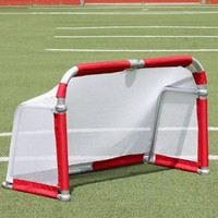 But de football pour enfants 4x2,5 pieds en aluminium, personnalisé avec logo, coloré, noir-blanc, noir-jaune, pour jardin, vente en gros