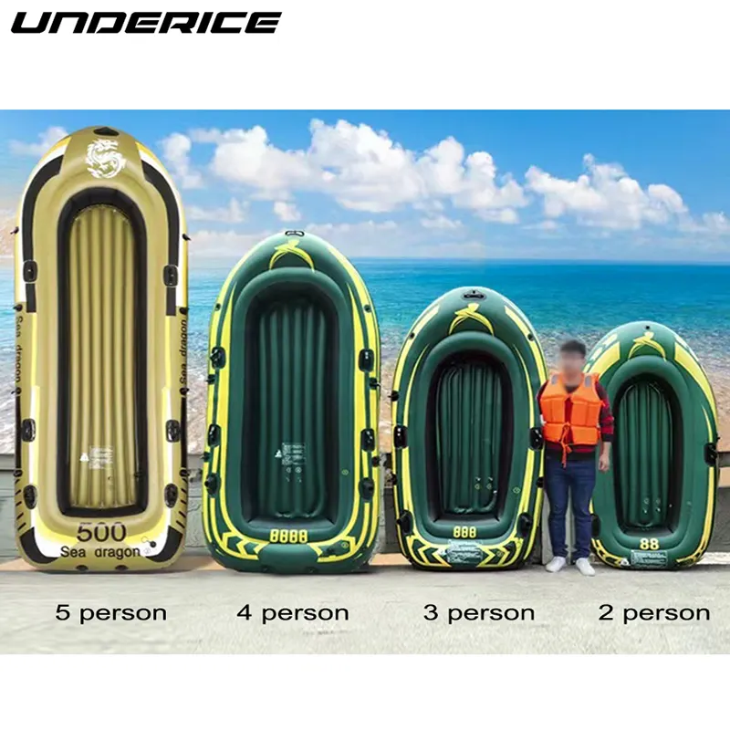 UICE-Bote inflable para deportes al aire libre, balsa para 4 personas, 320x165cm