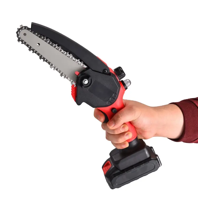 Sell Hot One-hand Woodworking Lithium Battery Pruning Mini Electric Chain Saw Cordless Small Chainsaw