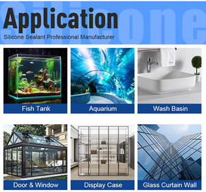 عينة مجانية لاصقة مقاومة للحرارة العالية مقاومة للماء ، مانعة لتسرب السد ، سيلانت سيليكون حمض شفاف - Product Image 5