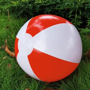Ballon de plage gonflable en PVC écologique avec logo personnalisé, jouet aquatique, impression de logo possible. - Product Image 6