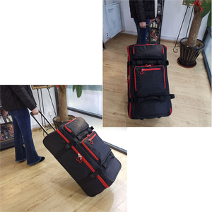 Trolley <strong>Travel</strong> <strong>Bags</strong> Waterproof Large Capacity Black Men Travelling <strong>Wheeled</strong> Useful Airport Duffle Trolley <strong>Bag</strong> - Product Image 5