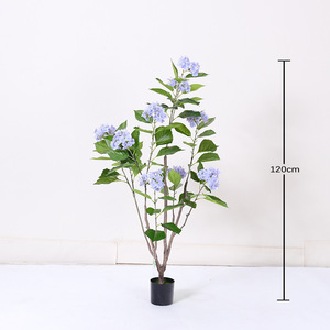 Plantes Artificielles en Pot Hydrangea Effet Naturel pour Décoration de Bureau, Jardin et Maison - Plantes de Jungle Artificielles - Product Image 5