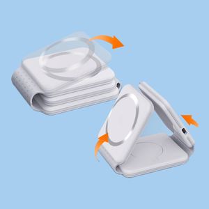 Cargador Inalámbrico Magnético 3 en 1 Portátil QM con Salida Tipo C, Promocional, Plegable, para Regalo con Logotipo - Product Image 4