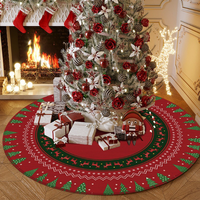 Meistverkaufter Weihnachtsbaum-Teppich Quadratisch für Bestseller-Feiertagsdekoration Stoff für Wohnzimmer in Verschiedenen Ausführungen Erhältlich