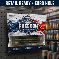 Bolsas de Embalaje Personalizadas de Plástico Suave para Señuelos de Pesca con Orificio Euro, Bolsas Resellables para Cebo de Gusano, para Embalaje Minorista de Swimbait