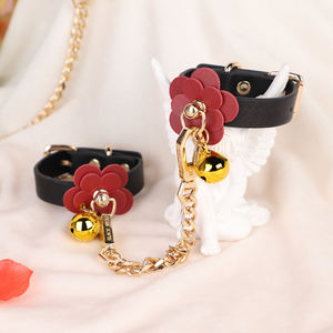 Bdsm Seksproducten Bloem Bel Kraag Paar Seksspeeltjes Sm Handboeien Voor Volwassen Straf Training Seksspeeltje Voor Mannen - Product Image 5