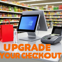 Terminal de paiement électronique intelligent à double écran OEM 15,6 pouces, écran tactile, point de vente, ordinateur POS Windows Android