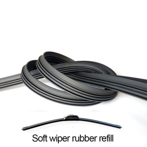 Meilleures ventes : Lame d'essuie-glace souple et plate sans armature, en caoutchouc de rechange, compatible avec 95% des véhicules, pour bras à crochet U/J - Product Image 2