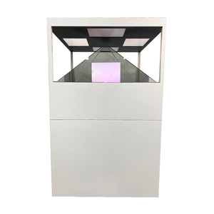 Vitrine Holographique 3D <span class=keywords><strong>Pyramide</strong></span> 4K à 360 Degrés 120x120CM à 4 Faces, Boîte Holo Transparente LCD, Affichage Publicitaire Holographique - Product Image 1