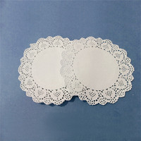Napperons en papier jetables de 12 pouces, napperons en dentelle pour la décoration de gâteaux, la décoration alimentaire, la décoration de table de mariage