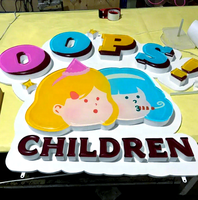 Décoration murale illuminée de lettres LED en acrylique 3D personnalisées pour boutiques, lieux de fête, studios d'art et devantures de magasins