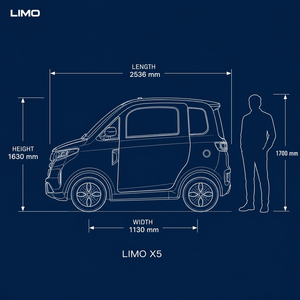 Nuevo Mini Sedán Eléctrico <span class=keywords><strong>de</strong></span> 3 Plazas, Scooter <span class=keywords><strong>de</strong></span> Movilidad Cerrado para Adultos, Vehículo Eléctrico <span class=keywords><strong>de</strong></span> 4 Ruedas con <span class=keywords><strong>Certificado</strong></span> EEC COC - Product Image 4