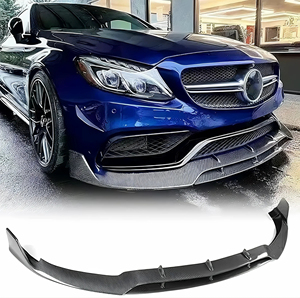Bodykit alettatore anteriore in fibra di carbonio per Mercedes-Benz C W205 C205 C63 AMG <span class=keywords><strong>W218</strong></span> CLS63 Kit di conversione 2015 paraurti per auto - Product Image 1