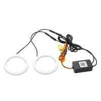 APP Universelle LED Angel Eyes Halo Ringe 60 70 80 90 95 100 110 120MM Symphonie-Farbe 12V für Auto-Scheinwerfer-Dekoration